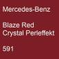 Preview: Mercedes-Benz, Blaze Red Crystal Perleffekt, 591.